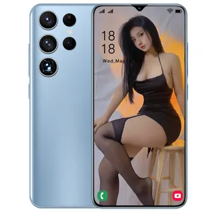 6,7 pulgadas 32 + 64MP AI Artificial 6800mAh Memoria grande Desbloqueo facial Reconocimiento <span class=keywords><strong>2022</strong></span> Precio bajo Android 12 5G Smartphone S22Ultra - Product Image 1