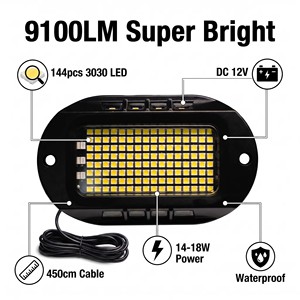 Kingshowstar Prix d'usine 12V 144 LED Projecteur lumineux pour roche IP68 Étanche Blanc Pur pour la vente en gros en usine - Product Image 4