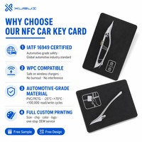 Carte-clé numérique NFC personnalisée compatible WPC 13,56 MHz pour véhicule électrique (VE) – Carte d'accès sans clé intelligente pour véhicules à énergie nouvelle