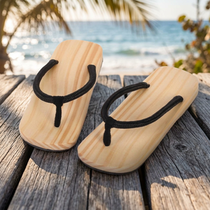 Sandalias de malla de madera de canela, transpirables, para verano, para exteriores, con masaje, cómodas, tipo pantuflas - Product Image 3