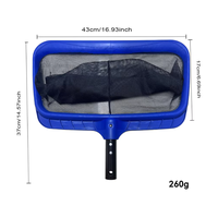 Hochbelastbares, langlebiges Kunststoff-Netz-Skimmer für Schwimmbäder, Laubnetz-Skimmer mit tiefem Beutel, mehrfarbig erhältlich