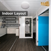 Maison conteneur extensible HUAYING de 40 pieds, préfabriquée et portable, pour usage résidentiel, bureau, campement temporaire