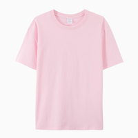 Groothandel Custom Logo Effen T-Shirt 100% Katoen Unisex Oversized T-Shirt Kind Man Vrouw T-shirt