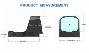 Nuevo Diseño WESTHUNTER PIONEER 1X26X23 Mira de <span class=keywords><strong>Punto</strong></span> <span class=keywords><strong>Rojo</strong></span> Compacta con Cristal HD, Retícula Reflexiva Activada por Movimiento y Visión Holográfica de Campo Amplio - Product Image 6