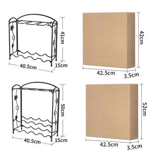 모던 럭셔리 인버티드 와인랙 가정용 식기류 빈티지 와인 캐비닛 스탠딩 타입 와인 글라스 홀더 - Product Image 6