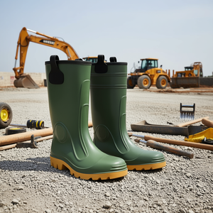 Botas de Seguridad de PVC Verde TTAKE con Suela para Protección Laboral - Product Image 3