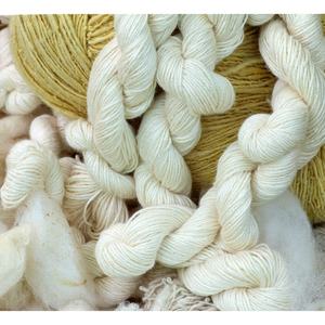 ไหมแท้ 100% สำหรับถักมือ สีขาวธรรมชาติ ไม่ผ่านการย้อม สำหรับถักเสื้อหรือผ้าห่ม ลายดิบ ขายส่ง - Product Image 6