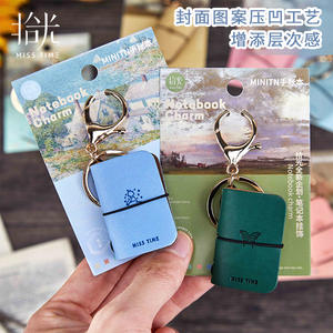 Mini Libreta <span class=keywords><strong>de</strong></span> Papel Suave con Hojas Sueltas, Serie <span class=keywords><strong>de</strong></span> Pintura Artística, Llavero Colgante, Regalo, <span class=keywords><strong>Libro</strong></span> Pequeño Portátil - Product Image 4