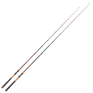 <span class=keywords><strong>Canne</strong></span> à pêche spinning et casting en fibre de carbone, accessoire à 2sections, 2.1M, de puissance XH, adapté au leurre - Product Image 4