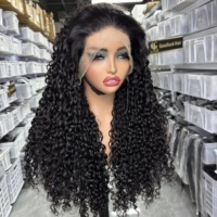 Peluca de Cabello Humano Virgen con Rizo Pixie 15A SDD sin Pegamento, 30 Pulgadas, 13x4, Peluca Frontal de Encaje Completo HD, Proveedor Mayorista, Cabello Humano Indio Virgen