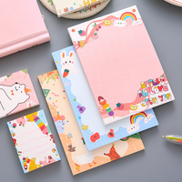Bloc-notes autocollant personnalisé avec logo, tendance, en promotion, impression stylée, mignon, pour le bureau et l'école, fournitures de journalisation