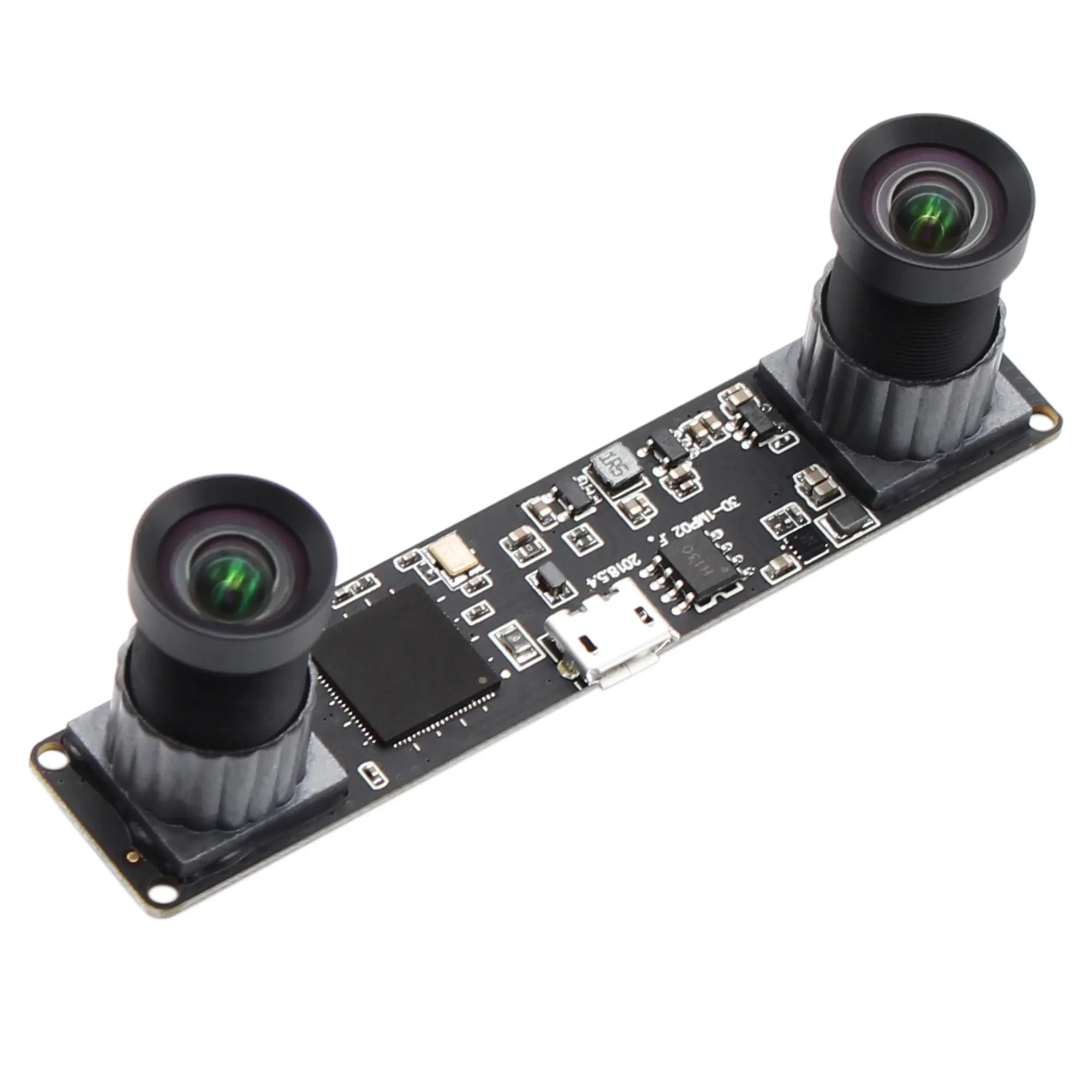 Modul Kamera Sinkron 960P MJPEG 60fps, Lensa Ganda CMOS OV9750 USB Kamera Stereo untuk Windows Linux Android Mac