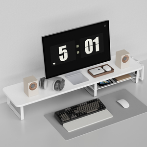 Support de moniteur de <span class=keywords><strong>PC</strong></span> peu encombrant de stockage de style moderne adapté à la plupart des imprimantes d'ordinateurs portables de moniteur - Product Image 2