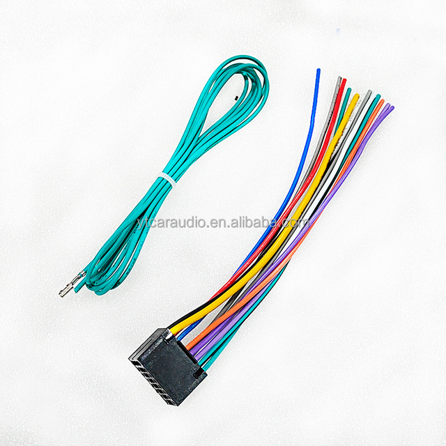 1Pc Car Stereo Radio 18Pin Plug Harness for Kenwood CD DVD Radio Cable Audio Play Auto Adapter Wiring Harness Connector