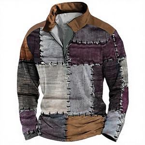 Camisa de Mezclilla con Parches para Hombre, Estilo Urbano Moderno con Diseño Desgastado, Ideal para un Look Casual y Hip Hop - Product Image 4