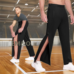 Pantalones de Baloncesto Ligeros de Pana OEM O&M, Pantalones Postoperatorios con Cordón Ajustable, Cierre Completo, Pantalones Deportivos Originales - Product Image 2