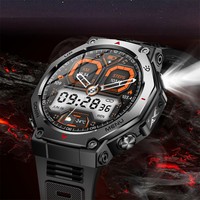 Reloj Inteligente con Pantalla AMOLED y Caja de Aleación, 1.43 Pulgadas, Llamadas, Luz UV, Podómetro, Monitor de Ritmo Cardíaco, Sueño y Actividad Física, Silicona