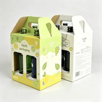 Boîte cadeau avion écologique personnalisée en papier de haute qualité pour bouteille carrée de boisson, pot ou ensemble de compléments alimentaires