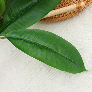 Fleur artificielle de frangipanier Xinchengzhi, 9 feuilles, 9 fleurs, en plastique et soie, pour décoration de mariage et de maison - Product Image 2