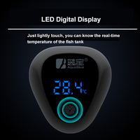 Thermomètre numérique pour aquarium, écran tactile LED, mesure de la température de l'eau du réservoir de poissons, haute précision, plastique, économie d'énergie, ultra silencieux