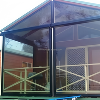 Persianas Enrollables Motorizadas de Aluminio y PVC 0.8, Impermeables y Resistentes al Viento, Persianas Enrollables para Exteriores de Tamaño Personalizado para Patio, Balcón y Gazebo