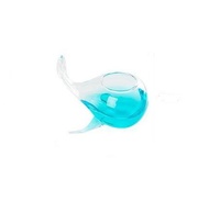 Bouteille d'huile essentielle de diffuseur de roseau en verre fait à la main en forme de baleine personnalisée en gros