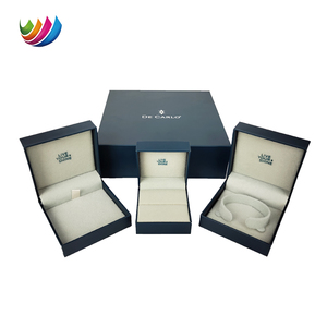 Weiyi Étui en papier rigide laminé mat de luxe imprimé sur mesure et boîte à bijoux emballage pour bracelets et bagues - Product Image 2