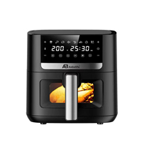 Freidora de Aire Digital de Cerámica de 5L con Pantalla Táctil, Sin PFAS, Sin BPA, Acero Inoxidable, Apta para Lavavajillas, con Certificaciones CE y CB