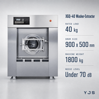 Industrial Washing Machine 40kg Washer Extractor Commercial Laundry Equipment Stainless Steel Drum for Hotel Hospital Laundry