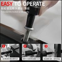 Kit d'outils pour retirer les vis cassées, extracteur de vis, écrous et boulons endommagés, kit de démontage de boulons cassés