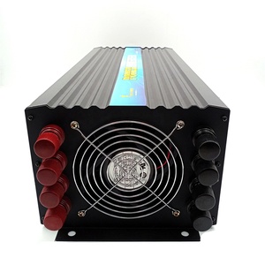 เครื่องแปลงไฟฟ้าความถี่สูง 5000W 10000W คลื่นไซน์บริสุทธิ์ 12V-48V เป็น 110V-230V AC พร้อมรีโมทคอนโทรล PASS POWER - Product Image 1