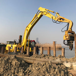 In vendita la produzione di escavatore idraulico Vibro pila martello gru escavatore Vibro martello - Product Image 1