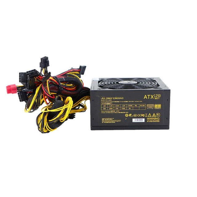 Rated 1250W ATX PCIE5.0 High-end Computer Power Supply with Multiple protection Dual CPU Power Supply