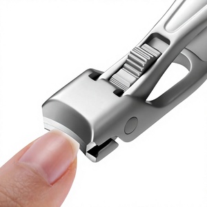 Coupe-ongles en acier inoxydable à large ouverture, lame courbée, verrou de sécurité, coupe-ongles pour ongles épais - Product Image 2