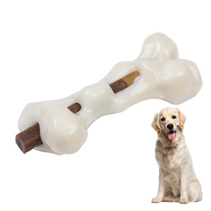 Jouet à mâcher pour animaux de compagnie, os en nylon durable à remplir pour chiens en période de dentition, taille moyenne - Product Image 4