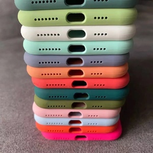 73สีที่มีคุณภาพดียางซิลิโคนเหลวกรณีโทรศัพท์สำหรับ iPhone 12 <span class=keywords><strong>Pro</strong></span> <span class=keywords><strong>Max</strong></span> 2020กลับครอบคลุมกรณี - Product Image 1