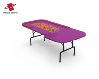 Usine En Gros Professionnel De Qualité En Acier Inoxydable Jambes Pliantes Roulette Roue Poker Table Couleur Personnalisée Jeu Mahjong