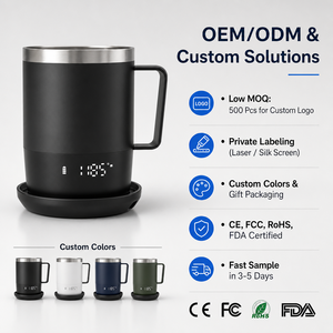 Taza Eléctrica Portátil con Cuerpo de Titanio, Alimentada por USB, Control de Temperatura Ajustable, Temperatura Constante, Mantiene el Calor - Product Image 3