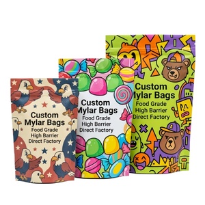 Sachets Mylar personnalisés imprimés 3,5g style Cali, anti-odeur, toucher doux, thermoscellables pour bonbons et gommes, directement de l'usine, faible MOQ - Product Image 1