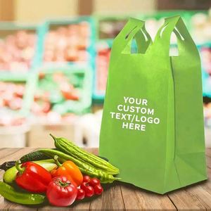Sac de courses personnalisé en tissu non tissé pliable et réutilisable avec logo imprimé - Product Image 4