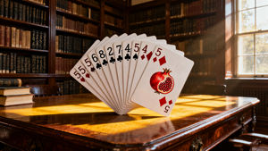 Carte da gioco Serene in stile libro con fascino culturale, atmosfera tranquilla, carta personalizzata per occasioni di giochi di carte - Product Image 5