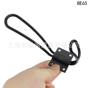 BE69 Iron Double Hook 39x31mm Wall Mount Antique Style <b>Wardrobe</b> <b>Hardware</b> Clothes Hook - Product Image 4