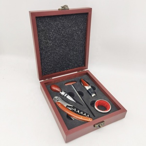 Khuyến mại 5 cái phụ kiện rượu vang Set hộp gỗ corkscrew công cụ cho Đảng cung cấp - Product Image 5