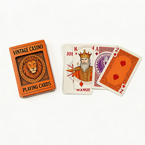 Diseña tu propio logotipo con esquinas redondeadas, cartas de juego impresas en papel duradero, cartas de póker de plástico impermeables. - Product Image 4