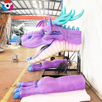 Statues de dragons animatroniques réalistes en gros, personnalisées pour les parcs à thème, les musées, les centres commerciaux, les parcs d'aventure en plein air, les attractions
