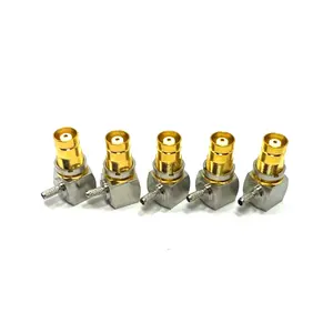 Factory directly Wholesale Gold plated 1.6-5.6 jack crimp 90 degree for RG179 cable RF Coax Coaxial connectors in stock