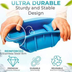 Machine à glace en silicone OEM de gros volume, sans BPA, capacité extra-large de 8 lb, facile à nettoyer, qualité alimentaire - Product Image 2