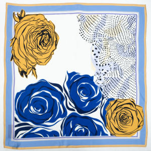 وشاح حريري مربع فاخر مخصص 100% حرير مطبوع حرير خالص حرير مربع حرير - Product Image 2