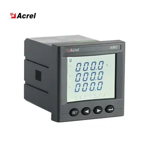 Acrel AMC72L-E4/KC 3 faz amper volt metre elektrik enerjisi ölçüm cihazı LCD panel güç enerji izleme kwh RS485