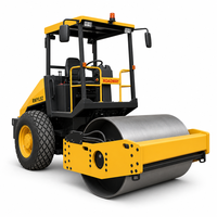Compacteur vibrant hydraulique 6500 kg à tambour unique, rouleau compresseur routier RWYL92, machine de compactage routier pour la construction